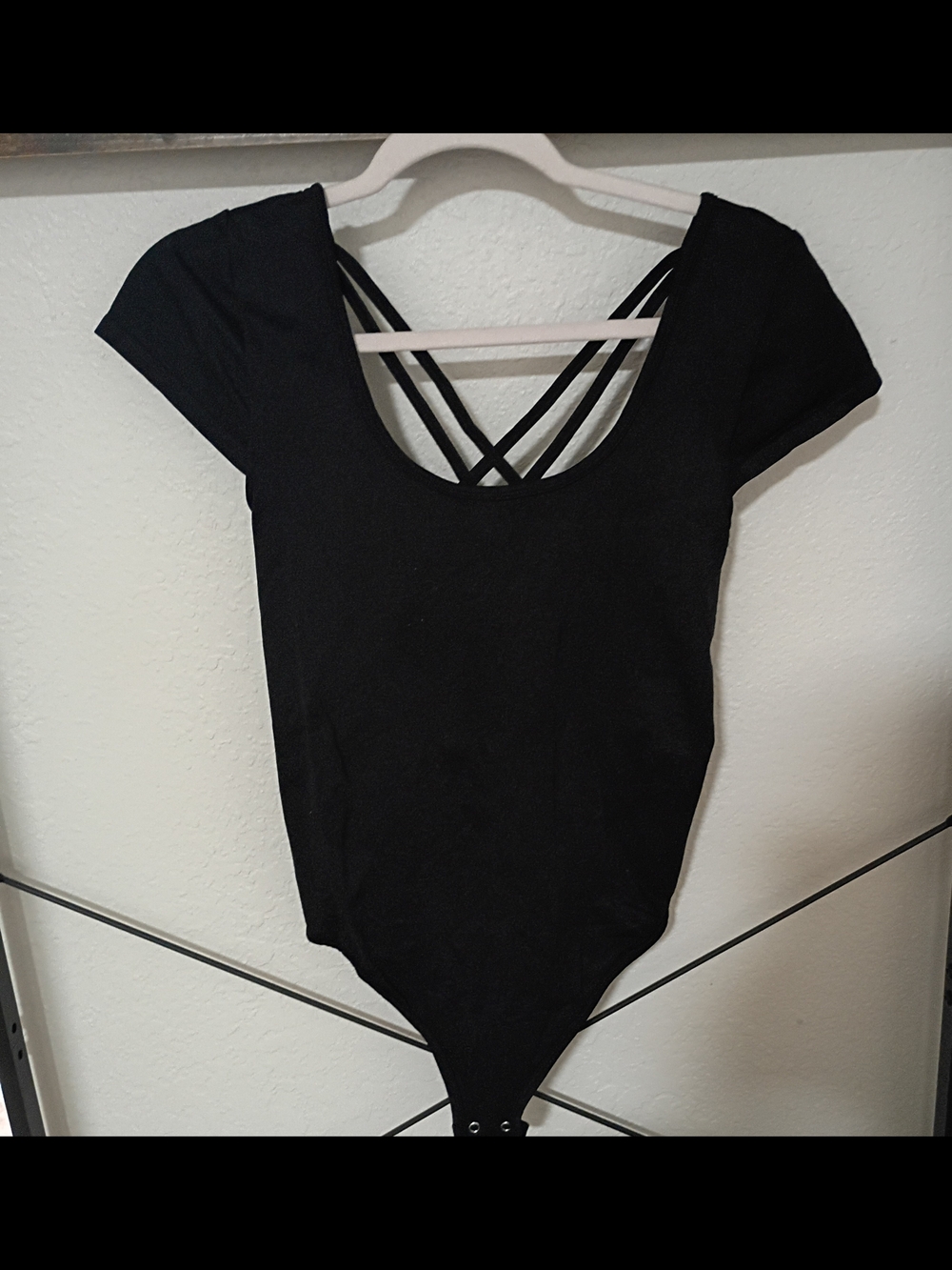 eye candy Black Strappy Back Bodysuit